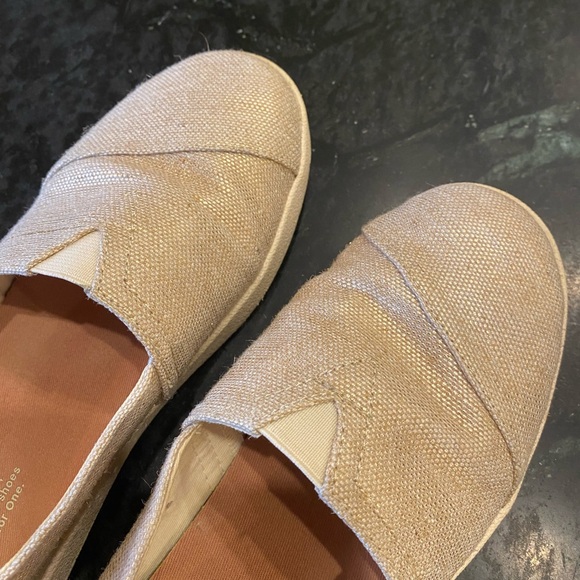 TOMS Avalon slip-on sneaker rose gold metallic woven - Picture 6 of 7